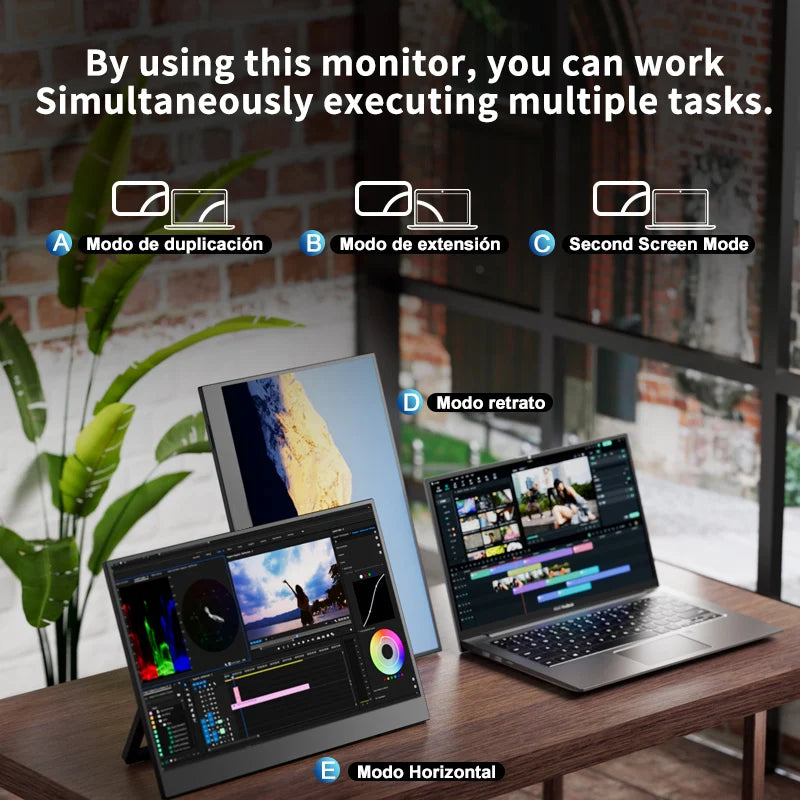 New Arrival 100% SRGB 14-Inch Ultra-Narrow Frame Portable Monitor Stand Convenient Portable Display Screen