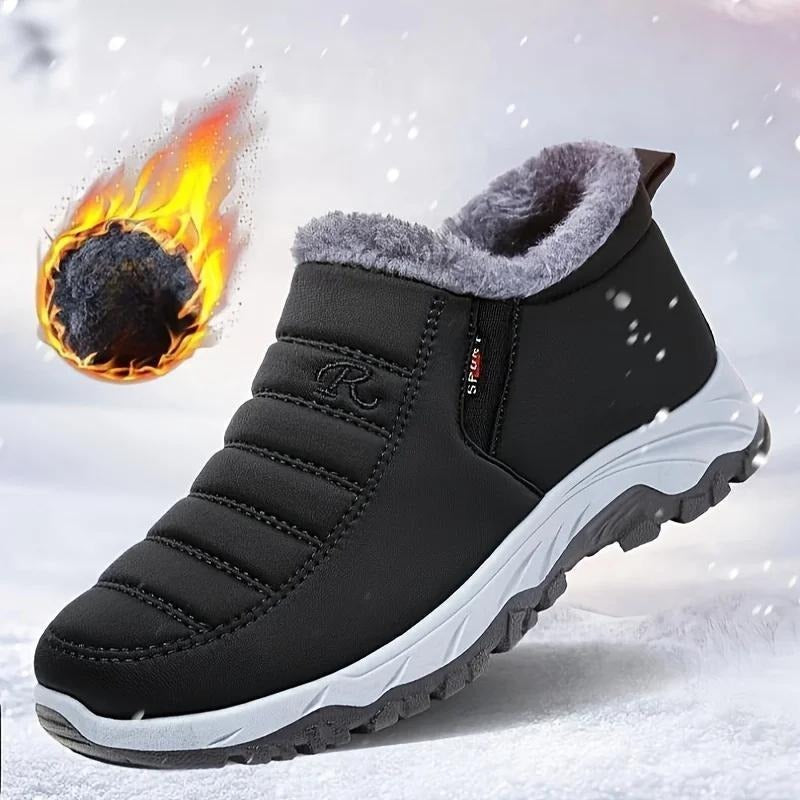 Middle-Aged and Elderly Cotton Shoes for Men and Women, Fleece-Lined Old Beijing Cloth Shoes, Thickened and Warm, Women's Low-Top Cold-Proof, Same Style as Export Models